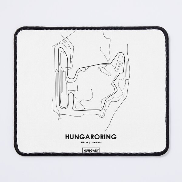 Item preview, Hungaroring - Hungary Track Map designed and sold by MasonRosePrints.