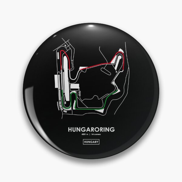 Item preview, HUNGARORING - HUNGARY TRACK MAP FLAG designed and sold by MasonRosePrints.