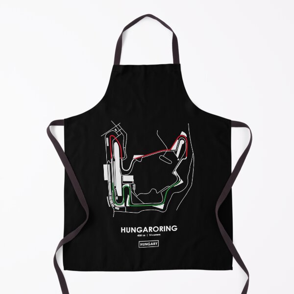 Item preview, HUNGARORING - HUNGARY TRACK MAP FLAG designed and sold by MasonRosePrints.