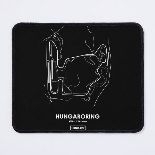 Item preview, Hungaroring - Hungary Track Map WHITE designed and sold by MasonRosePrints.