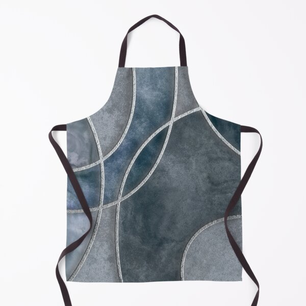 Item preview, Urban Texture Blue Grey Circles Abstract Art designed and sold by artsandsoul.