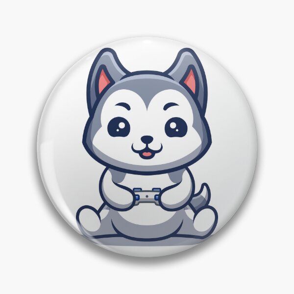 Item preview, Husky Gaming Cute Cartoon designed and sold by GumregaStudio.