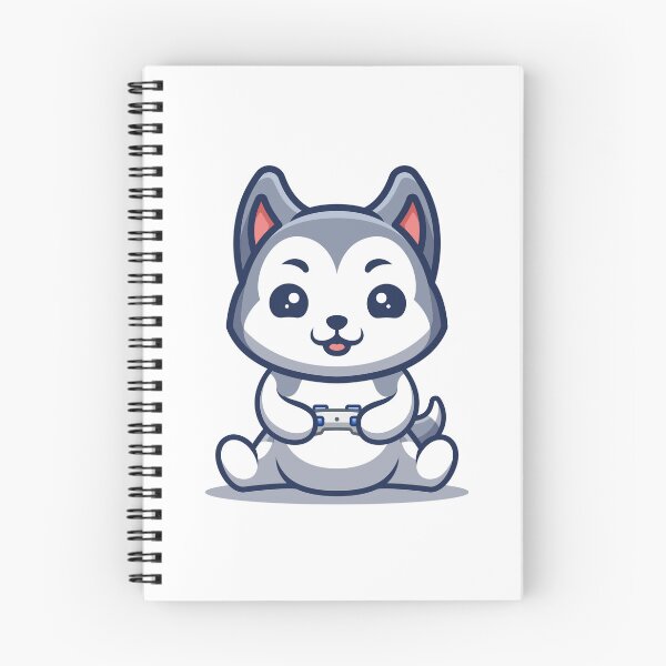 Item preview, Husky Gaming Cute Cartoon designed and sold by GumregaStudio.