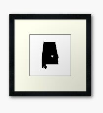 Alabama Love Framed Print