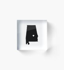 Alabama Love Acrylic Block