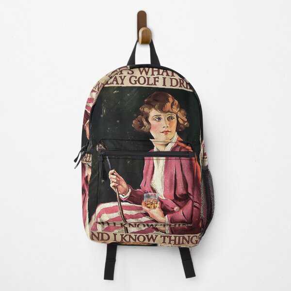 Item preview, That's What I Do I Play Golf I Drink wine And I Know Things Female Golfer Drinking Wine Vintage designed and sold by ALISONABBOTTAU.
