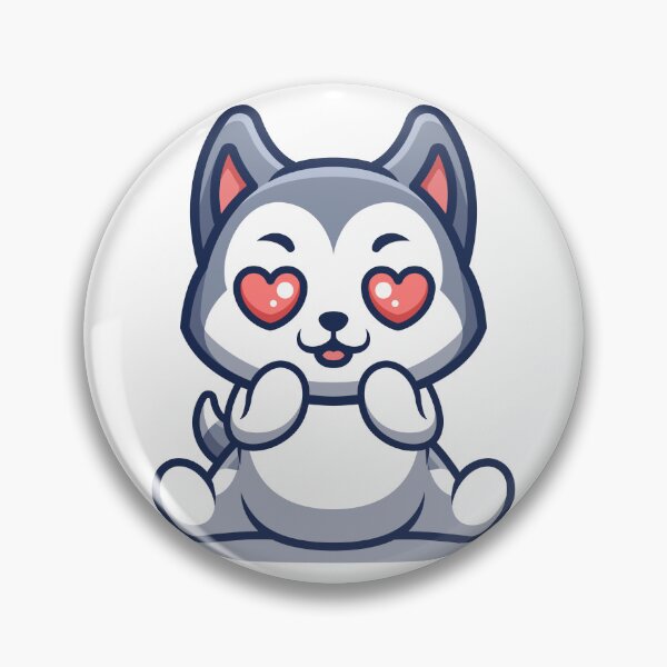 Item preview, Husky Shocked Cute Cartoon designed and sold by GumregaStudio.