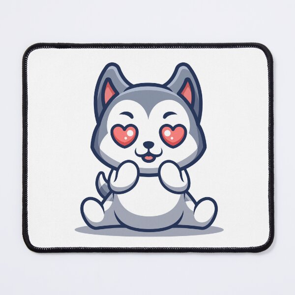 Item preview, Husky Shocked Cute Cartoon designed and sold by GumregaStudio.