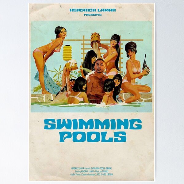 Item preview, MUSIC POSTER SWIMMING POOL WITH GIRL designed and sold by seanraee.