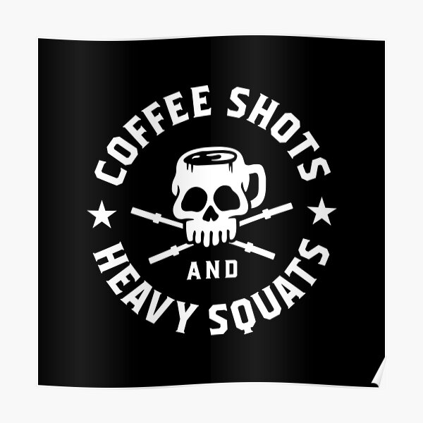 Kaffeeschüsse vor schweren Kniebeugen!
Erstaunliches Kunstwerk für Fitnessbegeisterte, deren Beintraining hauptsächlich von Kaffeeaufnahmen angetrieben wird!
Perfekt für alle Sportler, die keinen Beintag auslassen! Ein tolles Geschenk für Ihren Fit Poster