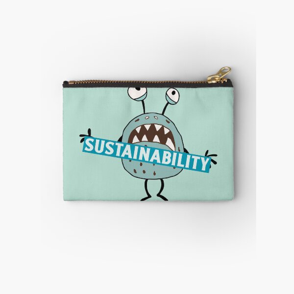 Item preview, Sustainability A Terrifying Green Vegetable Growls While Holding A Sign designed and sold by pixelplaza.