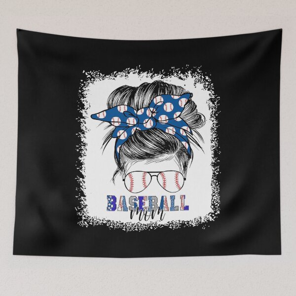 Item preview, Bleached Baseball Mom Messy Bun Softball Mom Mother's Day designed and sold by MichelSorour.