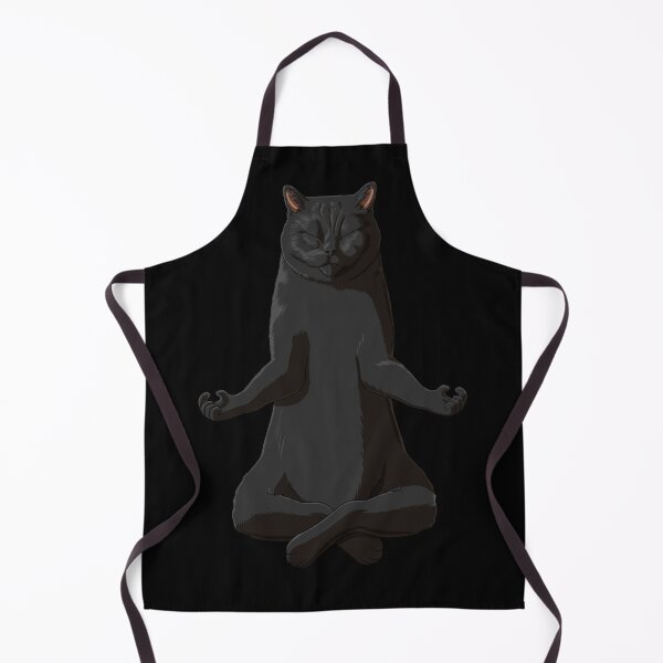Item preview, Funny Yoga Black British Shorthair Cat designed and sold by alwe-designs.