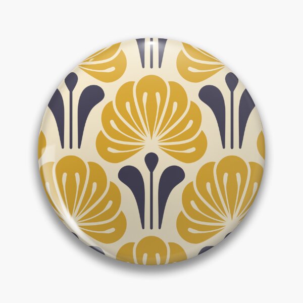 Item preview, 1058 - golden retro lilies designed and sold by RouCouCou.