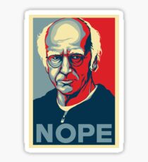Larry David NOPE Sticker