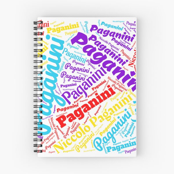 Item preview, Paganini Word Cloud designed and sold by Musicianst0re.