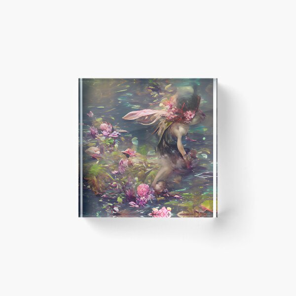 Item preview, Floral Water Sprite designed and sold by PlacidHinds.