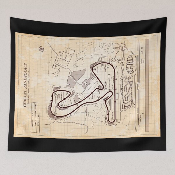 Item preview, Circuit Zandvoort (Old Blue Grid) designed and sold by BGALAXY.