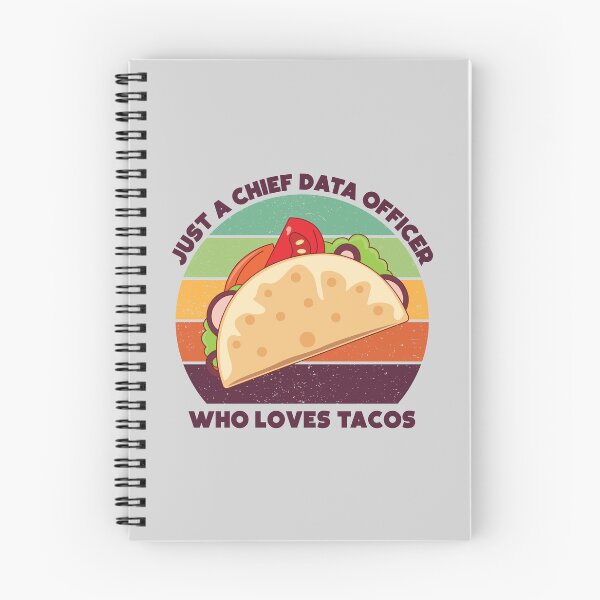 Item preview, Just a chief data officer who loves tacos, dark text, funny food lovers, chief data officer job, I love data, data geek, foodie worker designed and sold by SGS-.