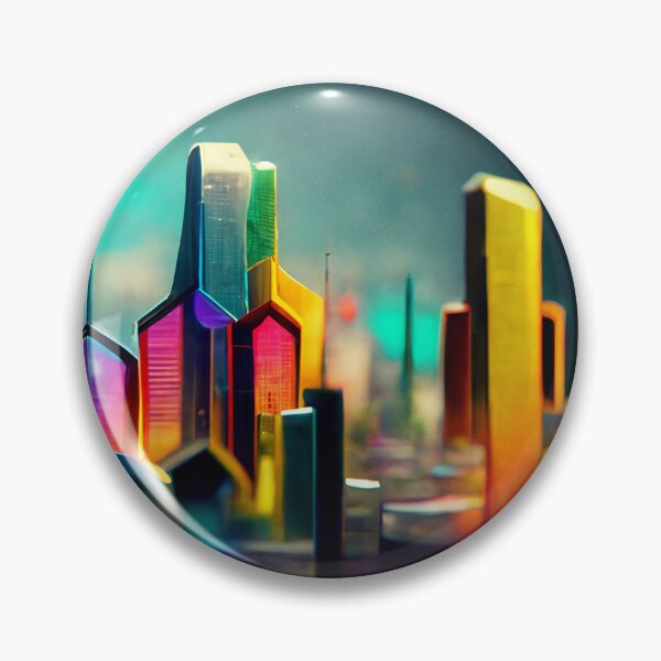Item preview, Futuristic Coloful city designed and sold by jjds96.