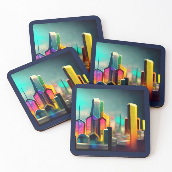 Item preview, Futuristic Coloful city designed and sold by jjds96.