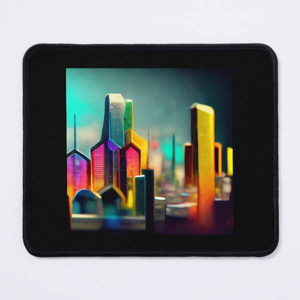 Item preview, Futuristic Coloful city designed and sold by jjds96.