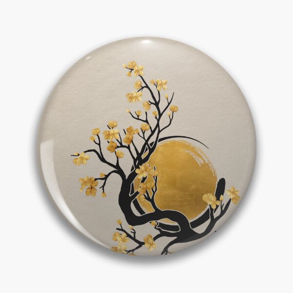Item preview, Zen Enso Circle, Golden Sun and Sakura Blossom designed and sold by k9printart.