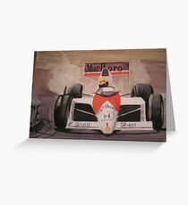 burning rubber Greeting Card