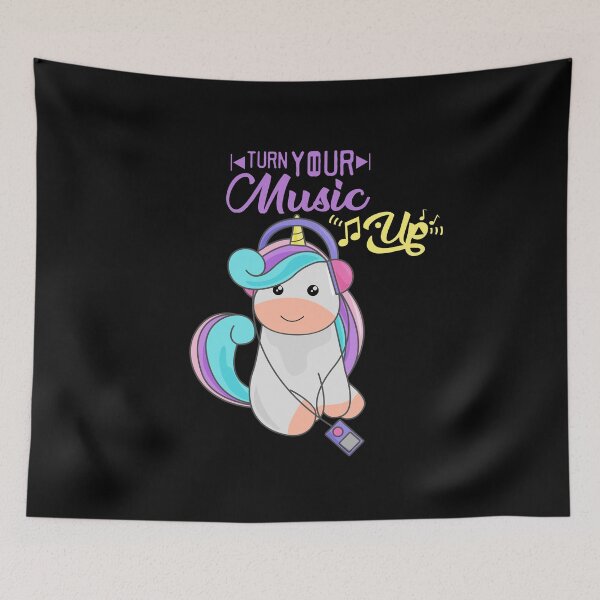Item preview, Unicorns loves music designed and sold by Artistusha.