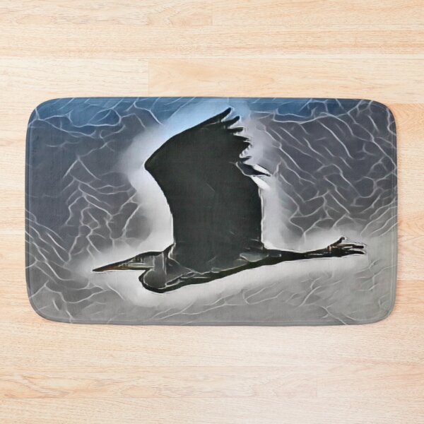 Item preview, Heron In Flight In Gemstone designed and sold by Fearless-Fox.