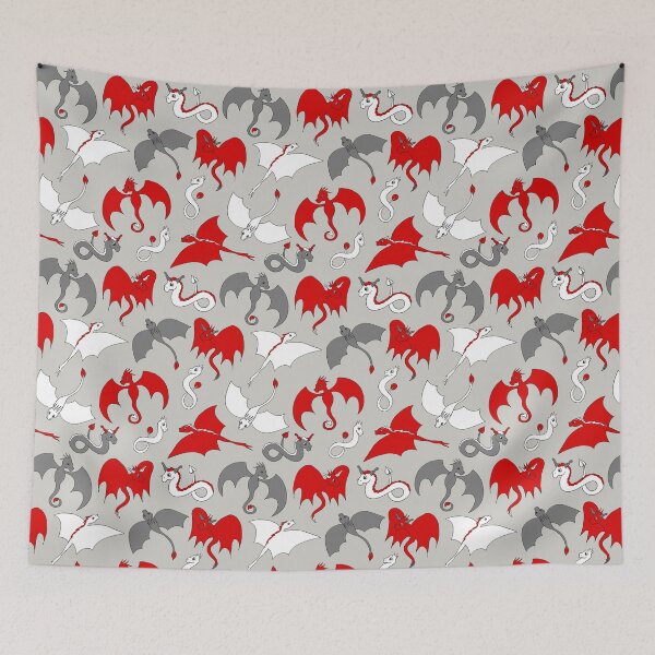Item preview, Dragons in Flight - Red designed and sold by kmstudio.