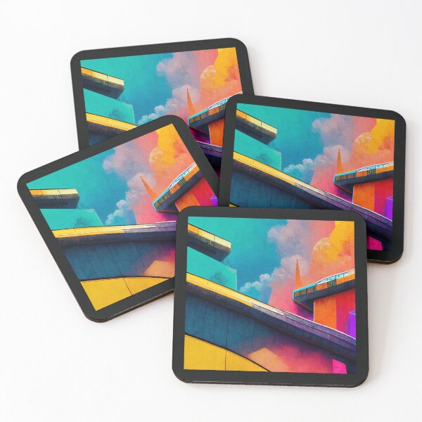 Item preview, Futuristic Colorful City designed and sold by jjds96.