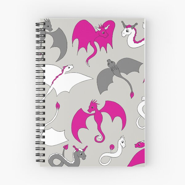 Item preview, Dragons in Flight - Pink designed and sold by kmstudio.