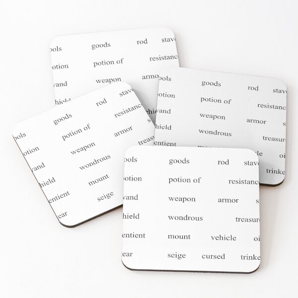 Item preview, 37 Inventory Words Game Master Magnetic Fridge Poetry Stickers designed and sold by Tiffany Munro.