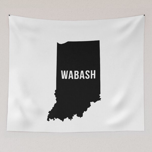 Item preview, Wabash, Indiana Silhouette designed and sold by CartoCreative.