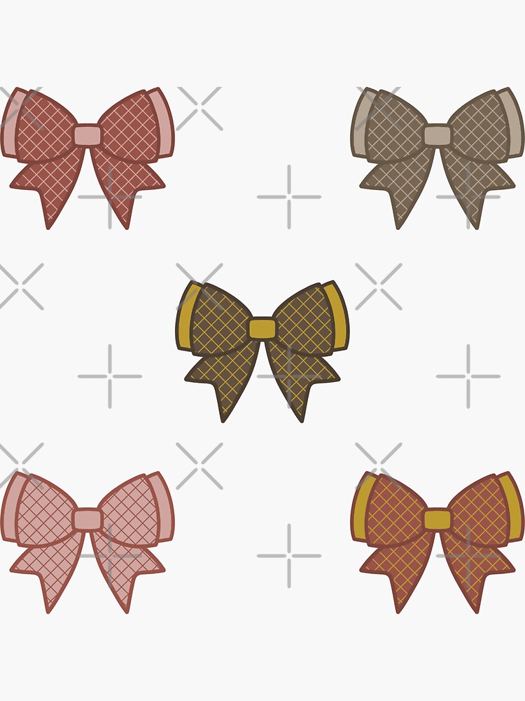 Rustic Old Ribbon Bows Sticker Pack by sara-sb2000