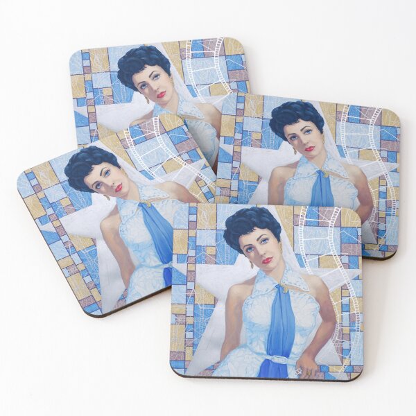 Item preview, Elizabeth Taylor, Celebrity Portrait, Famous Woman, Old Hollywood designed and sold by Julia Khoroshikh.