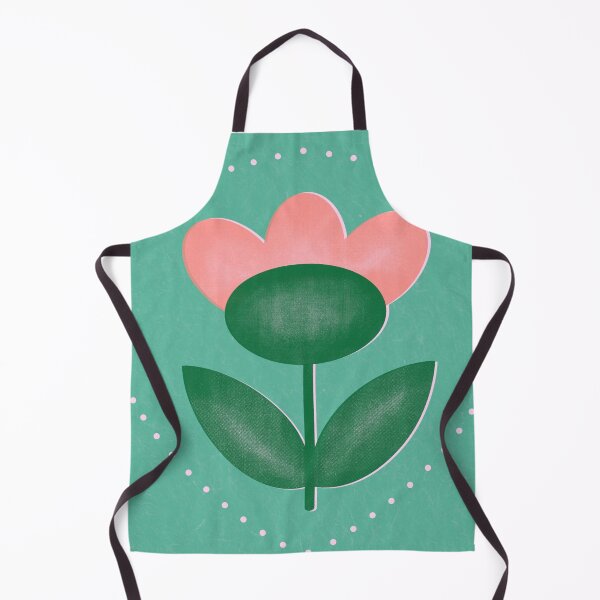 Item preview, Flower in dotted frame - green background - single designed and sold by sylviabosky.