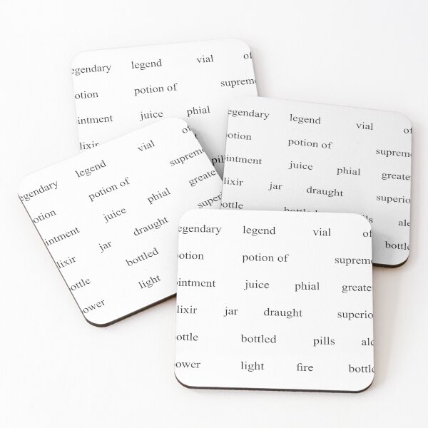Item preview, 37 Magic Potion Modifier Words Game Master Magnetic Fridge Poetry Stickers designed and sold by Tiffany Munro.