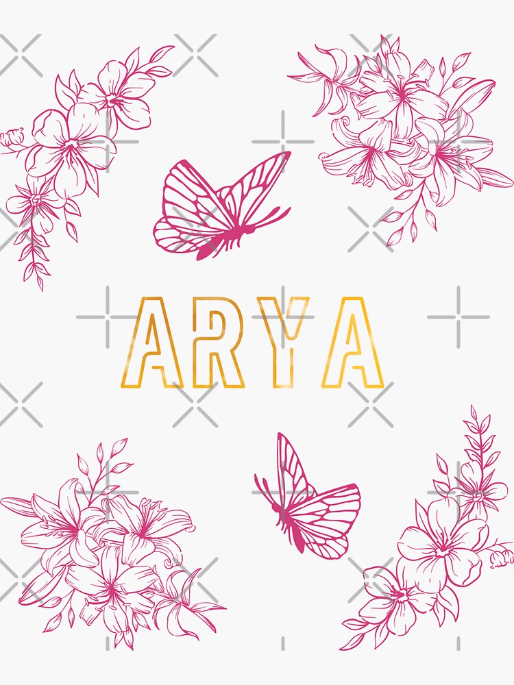 ARYA Name gift idea First Name Design cool by Yvesnara