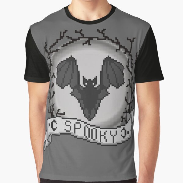 Vista previa del artículo con la obra «Spooky Scary Pixels», diseñado y vendido por Mintasous.
