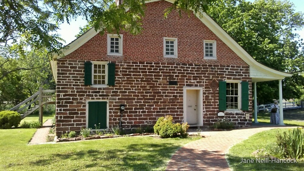 "The ZabriskieSteuben House (built 1752) at New Bridge Landing, River