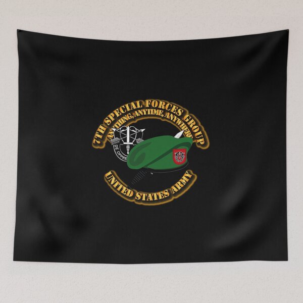 Item preview, SOF - 7th SFG - Beret Dagger DUI designed and sold by Military Insignia Products.