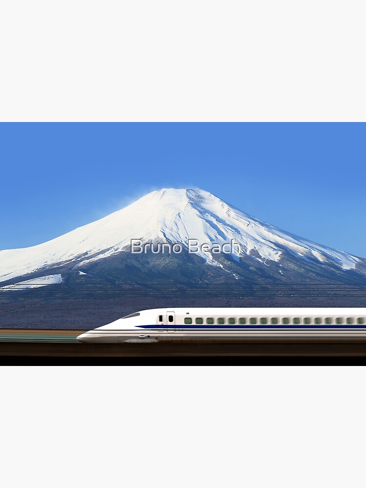 Mount Fuji and Tokaido Shinkansen, Shizuoka, Japan by BrunoBeach