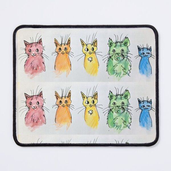 Item preview, Row of Rainbow Cats designed and sold by arfff.