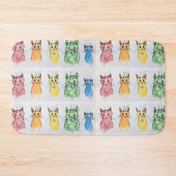 Item preview, Row of Rainbow Cats designed and sold by arfff.