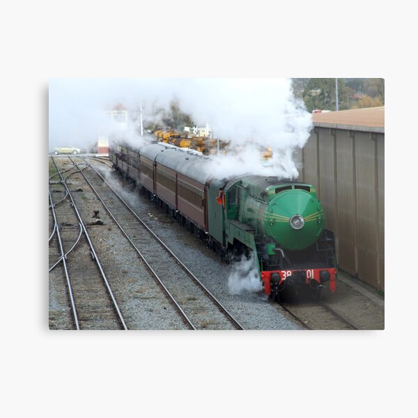 Steaming into Coota Metal Print