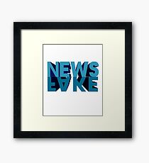 Fake News Framed Print