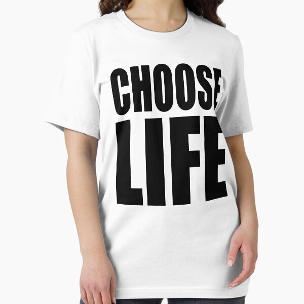 Vista previa del artículo con la obra «Elige vida», diseñado y vendido por movie-shirts.