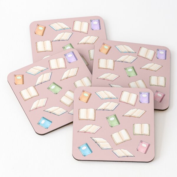 Item preview, Pastel Pink Books Cute Book Design designed and sold by TrulyEpoque.